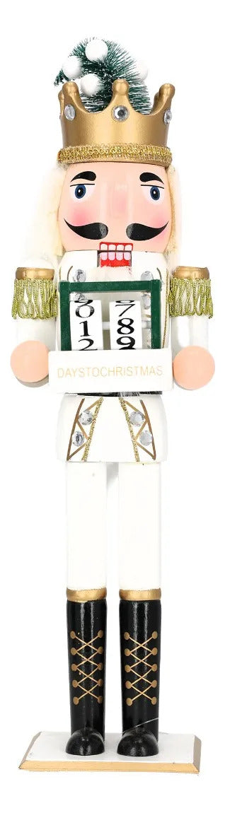 Cascanueces Lluvia Calendario Cuenta Regresiva Navidad 30 cm