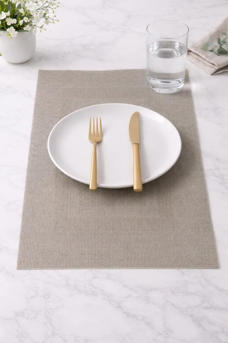 Manteles Individuales Decorativos 6 Piezas Efecto Satinado