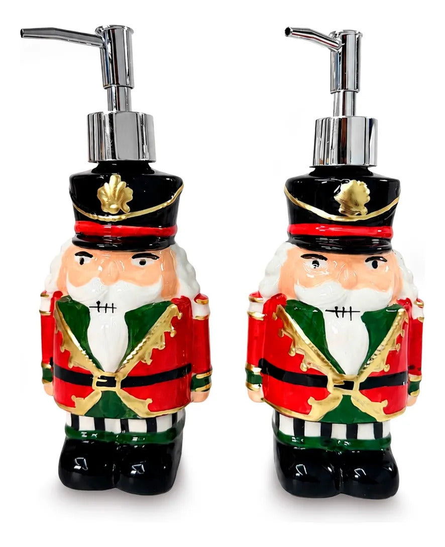Set 2 Jaboneras Lluvia Lights Cascanueces Navideños 300 Ml