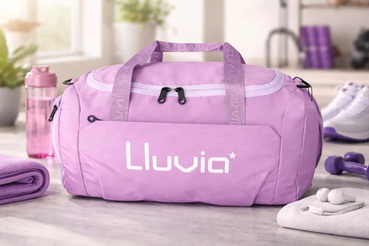 Maleta De Viaje Lluvia Lila Satinado Y Espacio Para Zapatos