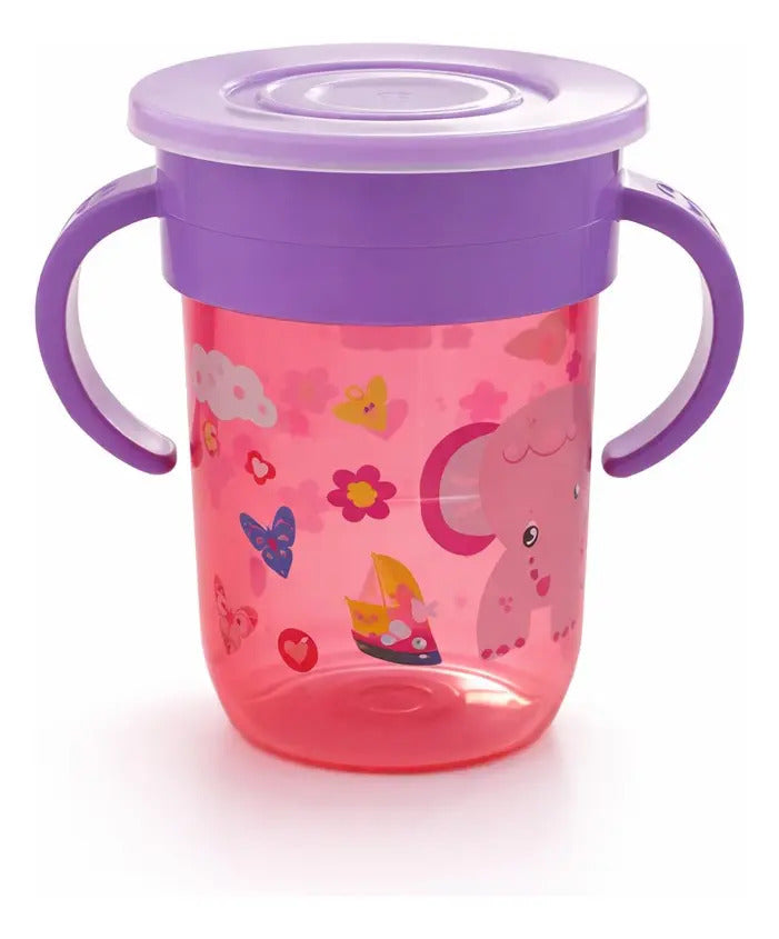 Vaso Antiderrame 250 Ml Entrenador Para Bebé Bpa Free