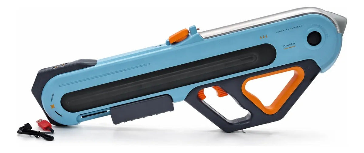 Pistola De Agua W12 Eléctrica Con Luz Doble Capacidad