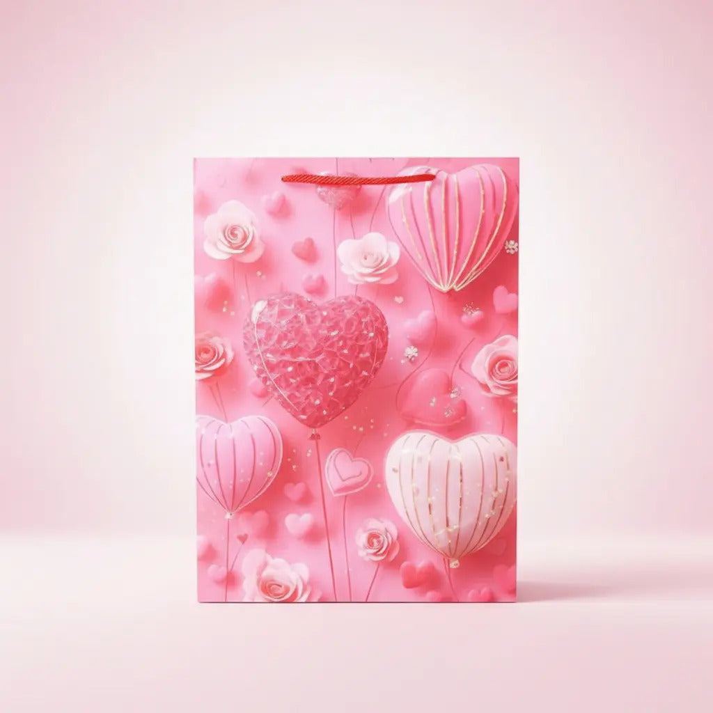 Bolsa De Regalo Una Docena Diseño De Corazones Romanticos