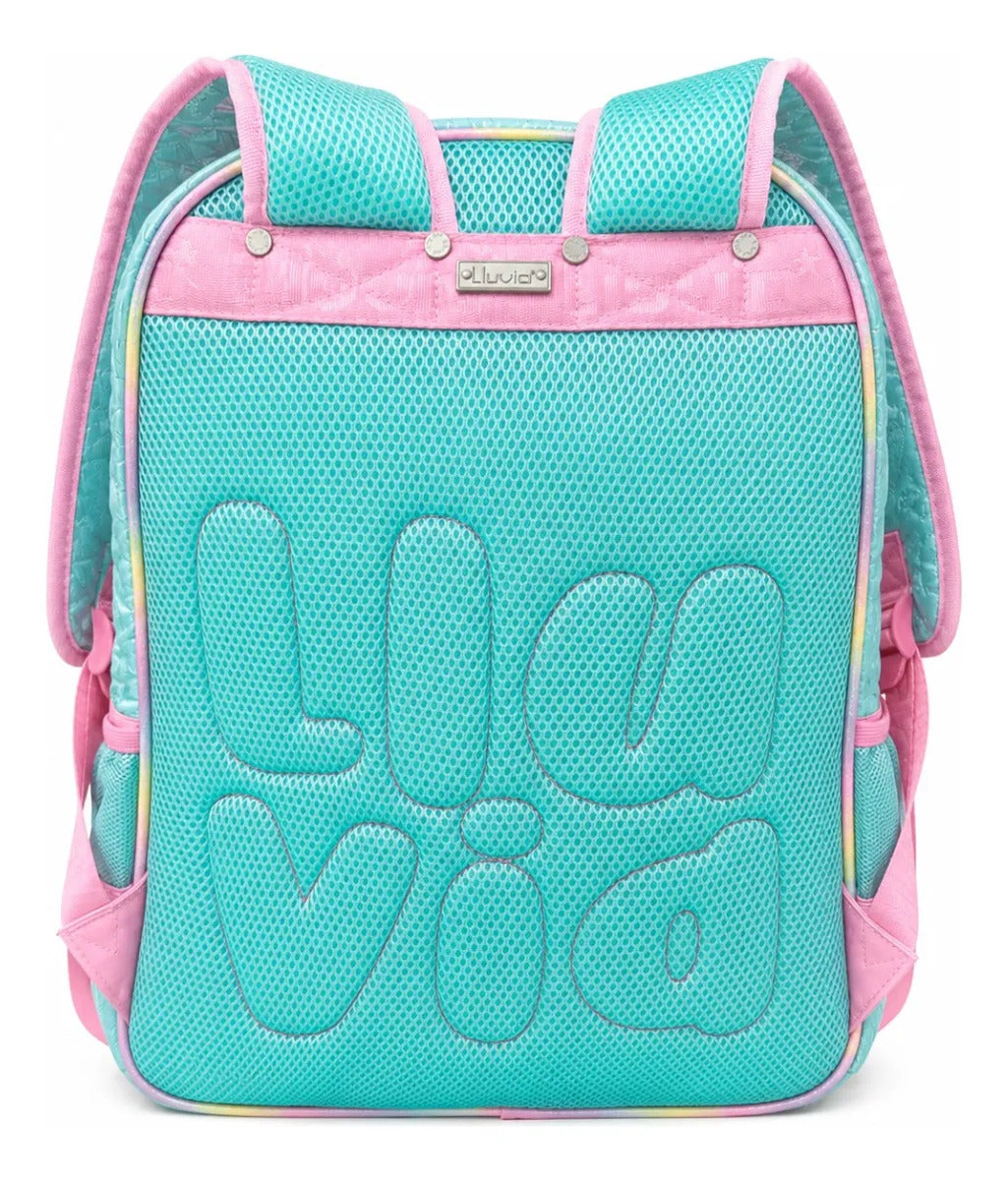 Mochila Lluvia Diseño Puerquito Con Monedero Felpa Glitter