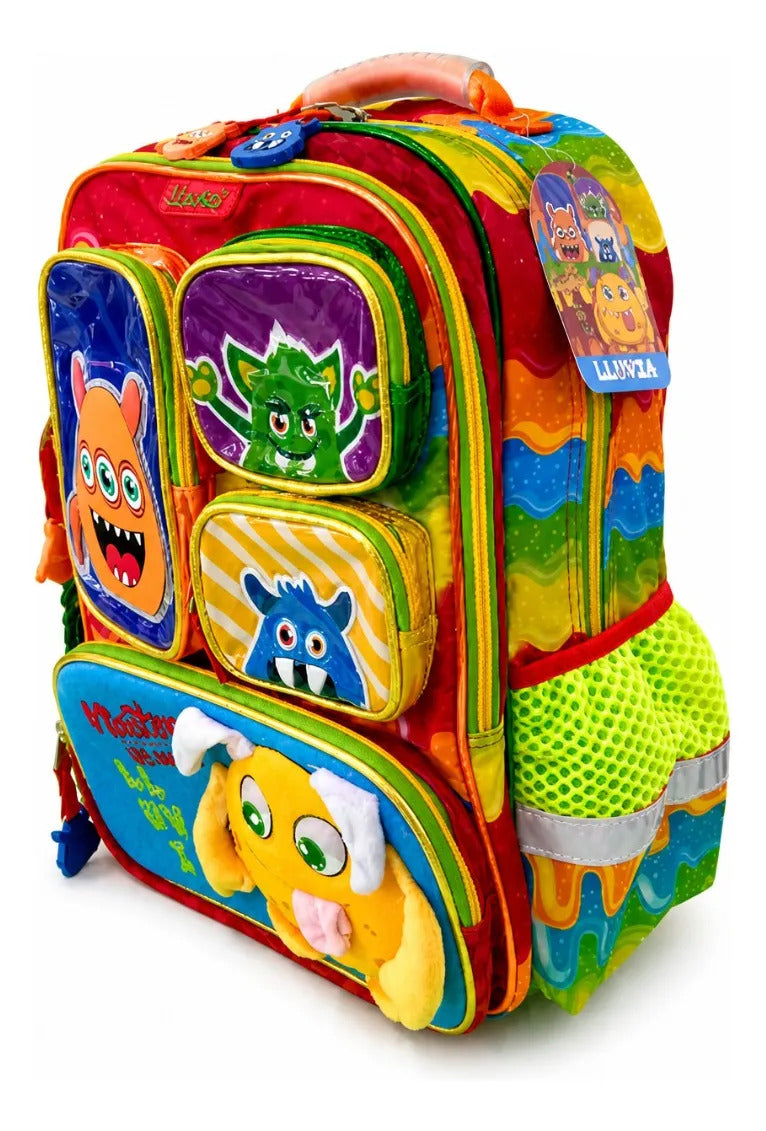 Mochila Lluvia Monsters Are Real Con Monstruitos Divertidos