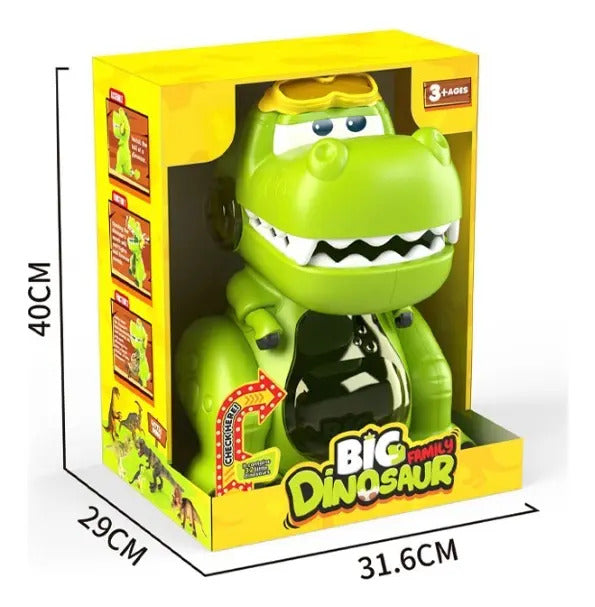 Juguete Dino Organizador Candy Toys Con Luz Y Compartimiento