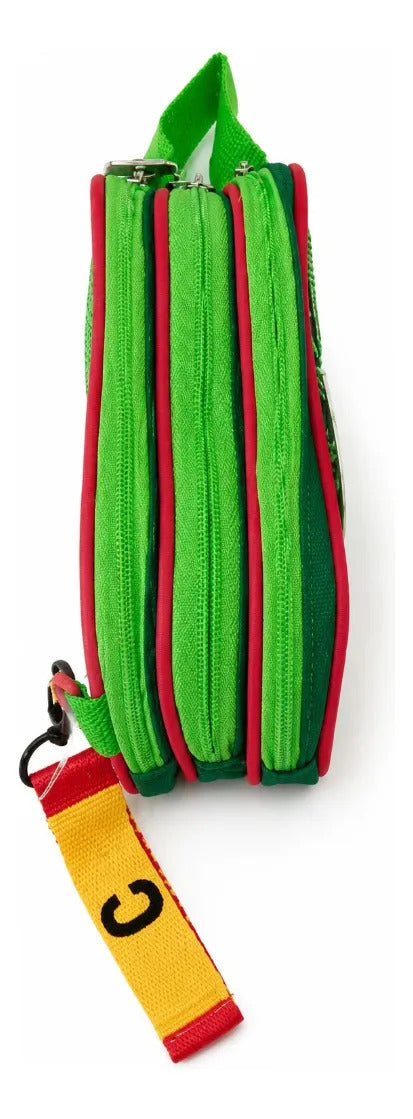 Lapicera Ruz Fifa Tres Compartimientos Mascota Oficial Verde
