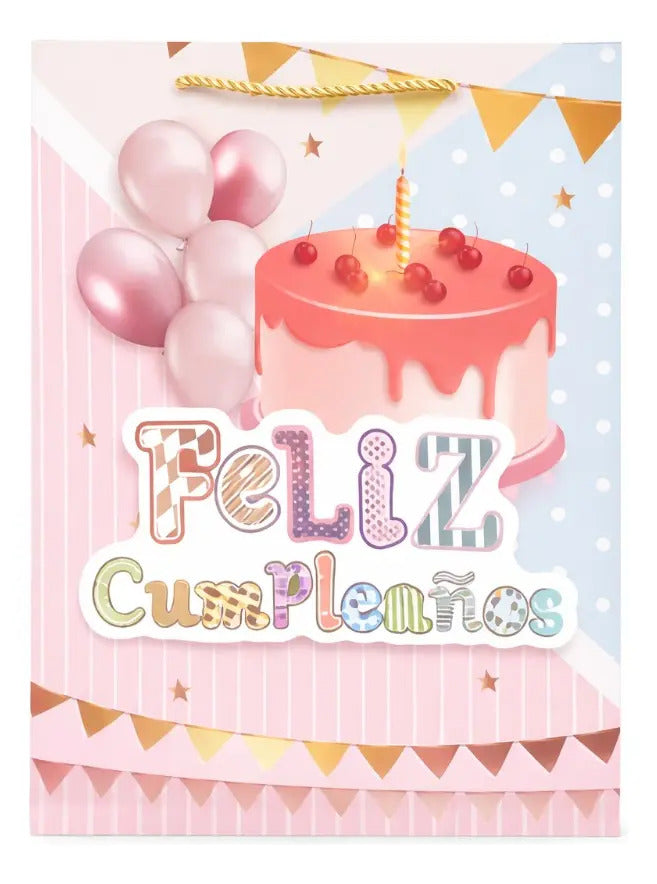 Bolsa De Regalo Una Docena Feliz Cumpleaños Colores Pastel