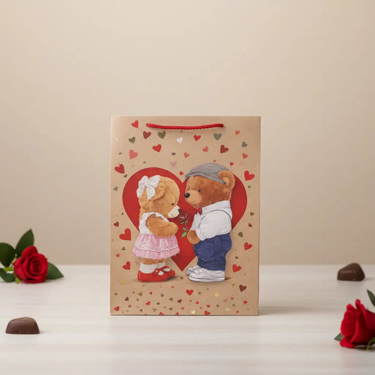 Bolsas De Regalo Una Docena Ositos Con Corazones Dorados