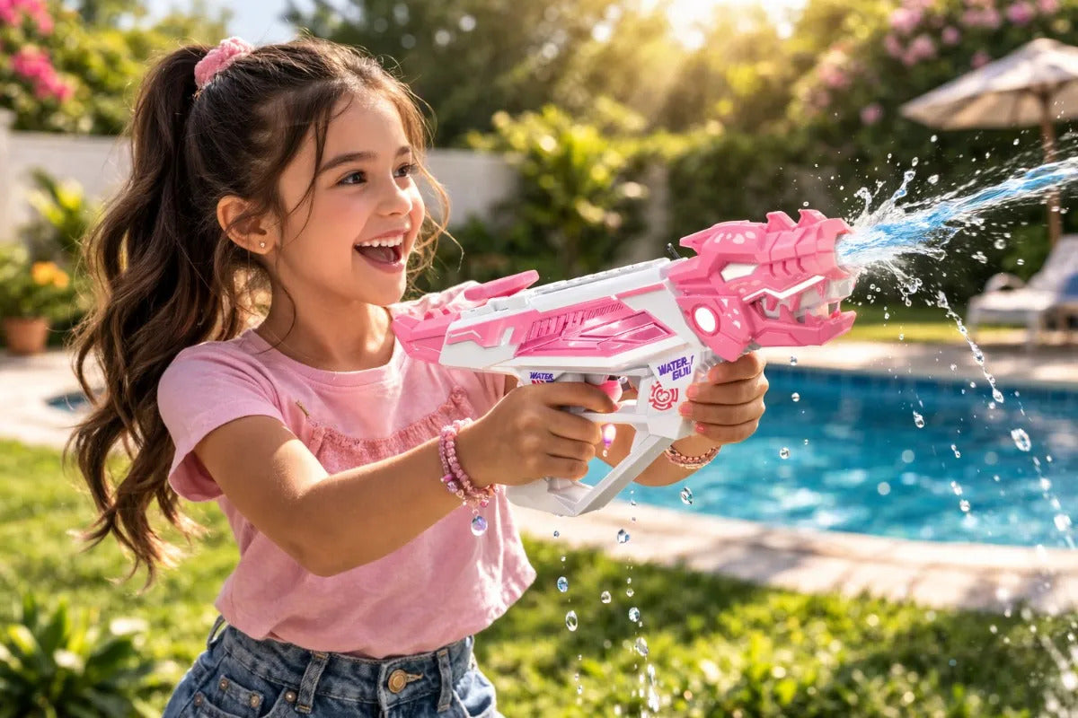Pistola De Agua Recargable Para Niños Con Diseño Dinosaurio