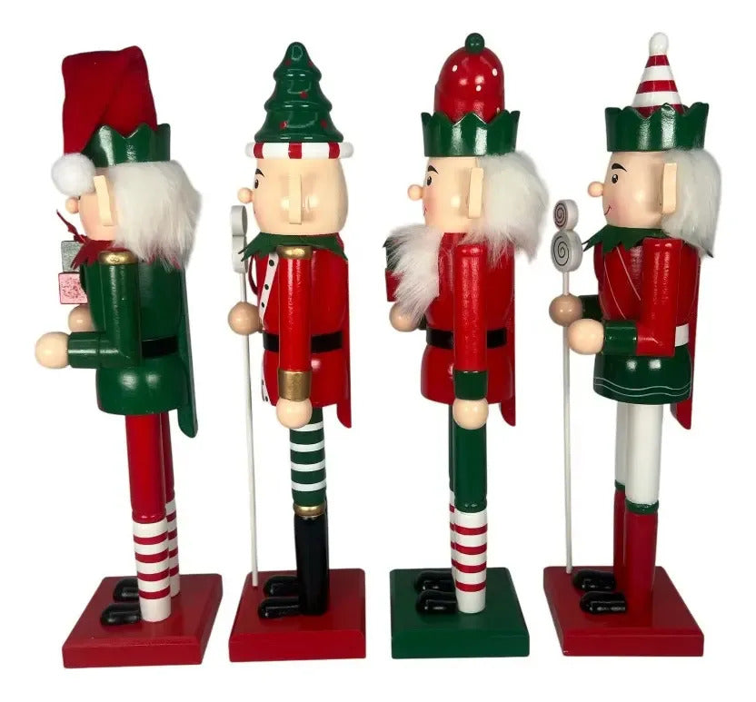 Cascanueces Duende Navideño Decorativo Lluvia 38 Cm 1 Pieza