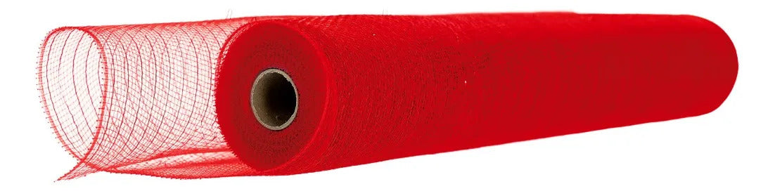 Malla Navideña lluvia Roja Brillante 9 Metros X 52 Cm