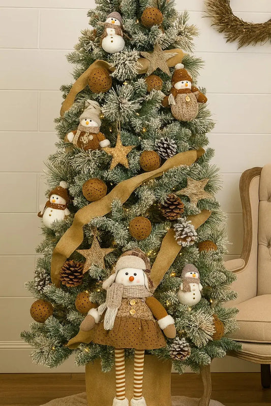 Decoracion Muñeco De Nieve Invernal El Más Tierno 60x12x20