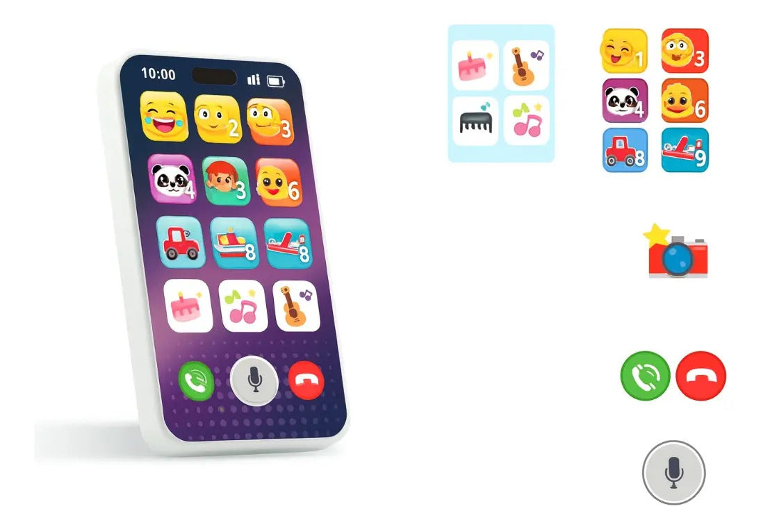 Juguete Teléfono Educativo Candy Toys Con Voz Y Melodías