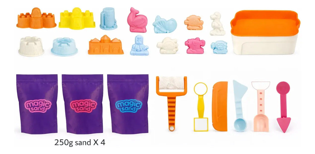 Arena Mágica Candy Toys Animales Marinos Y Castillos