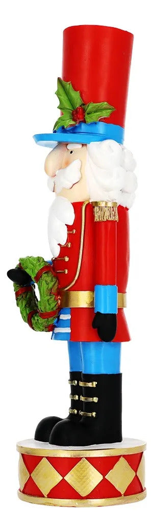 Soldado Cascanueces Lluvia Tricolor Navidad Mágica 36 cm