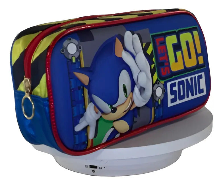 Kit Mochila Primaria Sonic Ruz Azul