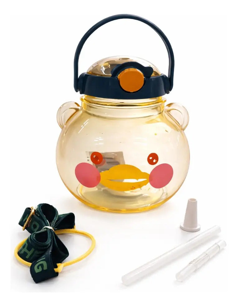 Vaso Para Agua Niños 1430 Ml Antiderrame Pato Y Oso