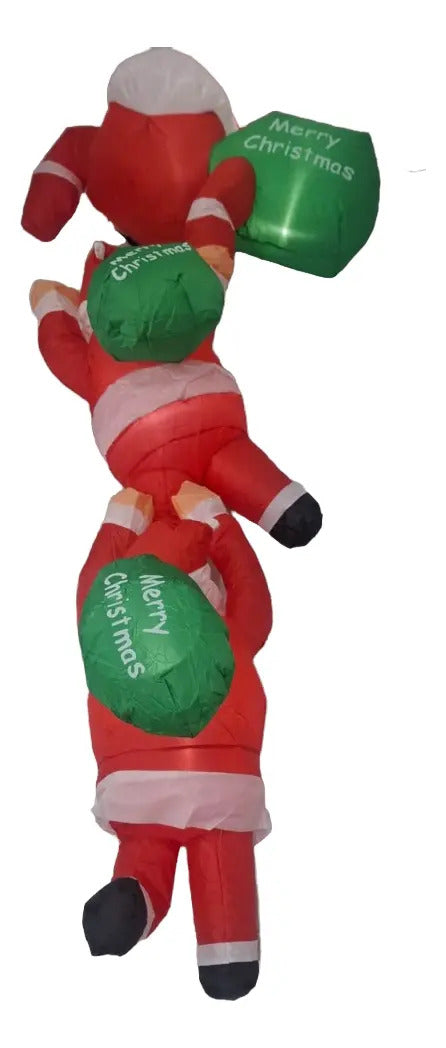 Inflable Navideño Escalera De Santas Marca Lluvia
