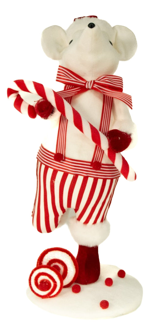 Muñeco Navideño Ratón Dulcero Con Caramelo 46x19x19