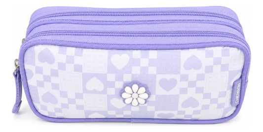 Lapicera Chenson Happy Girl Dos Cierres Color Lila Pastel