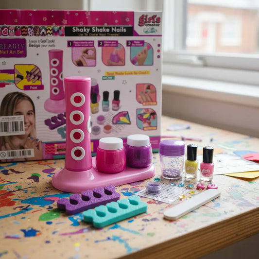 Kit De Uñas Infantil Candy Toys Con Shaker Y Esmaltes