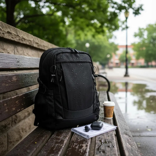 Mochila Lluvia Negra Escolar Y Trabajo Porta Laptop