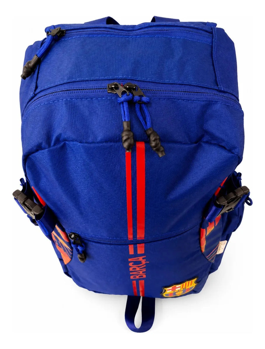 Mochila Fc Barcelona Azul Deportiva Con Tres Compartimientos
