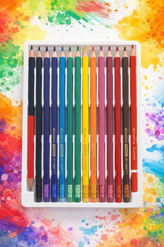 Lápices De Colores Borrables 14 Piezas Con Bicolor Surimax