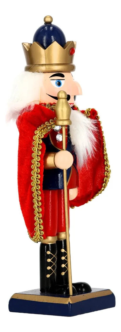 Cascanueces Lluvia Figura Navideña Colores Variados 38 cm