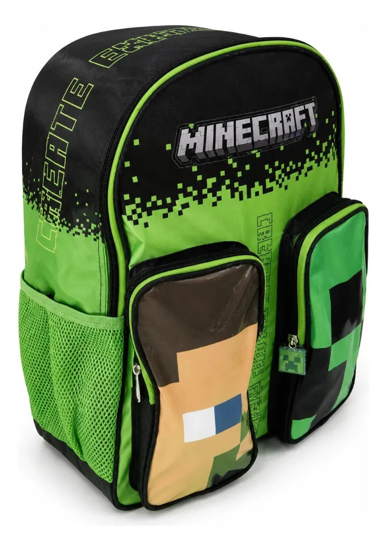 Mochila Minecraft Ruz Para Primaria Con Diseño De Steve