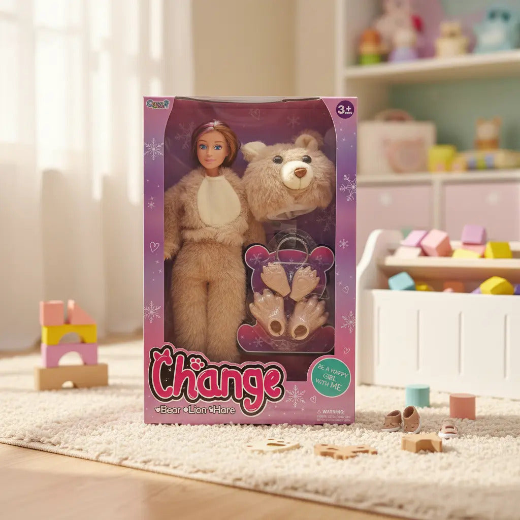Muñeca Candy Toys Change Colección Mágica De 4 Personajes