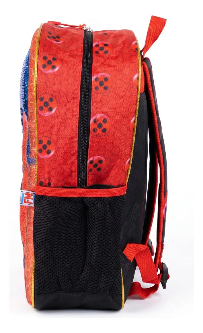 Mochila Urbania Ladybug Primaria Con Lentejuela Brillante