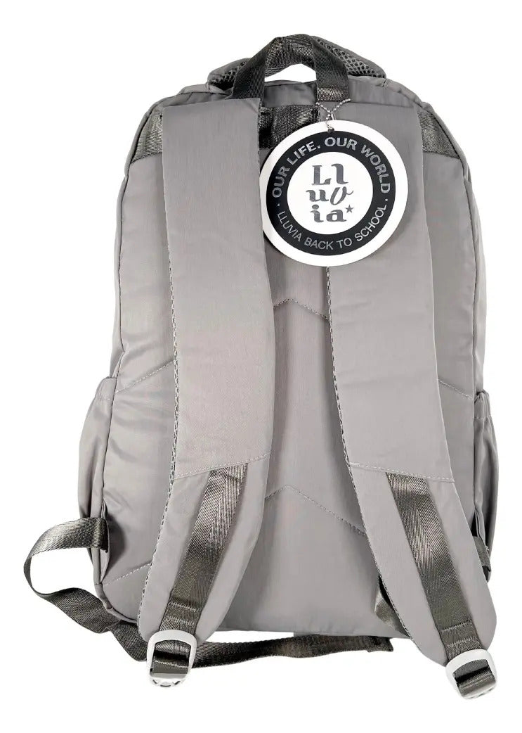 Mochila Marca Lluvia Gris Juvenil