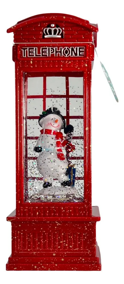 Lampara En Forma De Farol En Forma Cabina Navideña 21x8x8 Cm