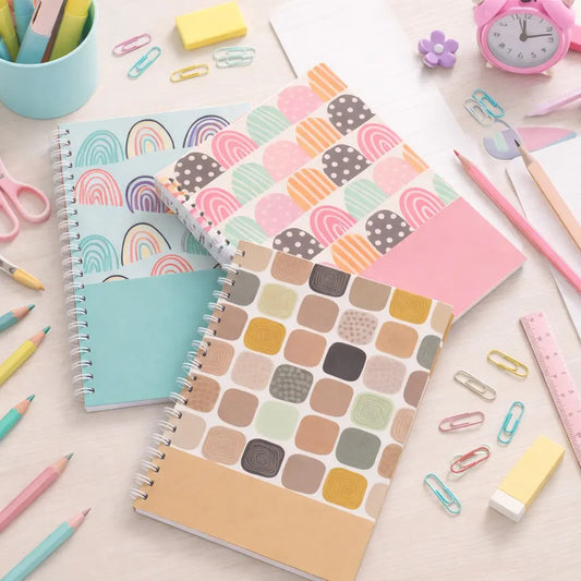 Libretas 3 Piezas Cuadro Chico Colores Pastel Surimax