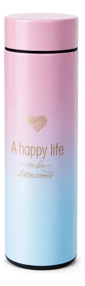Termo Digital Happy Life 500 Ml Con Indicador De Temperatura