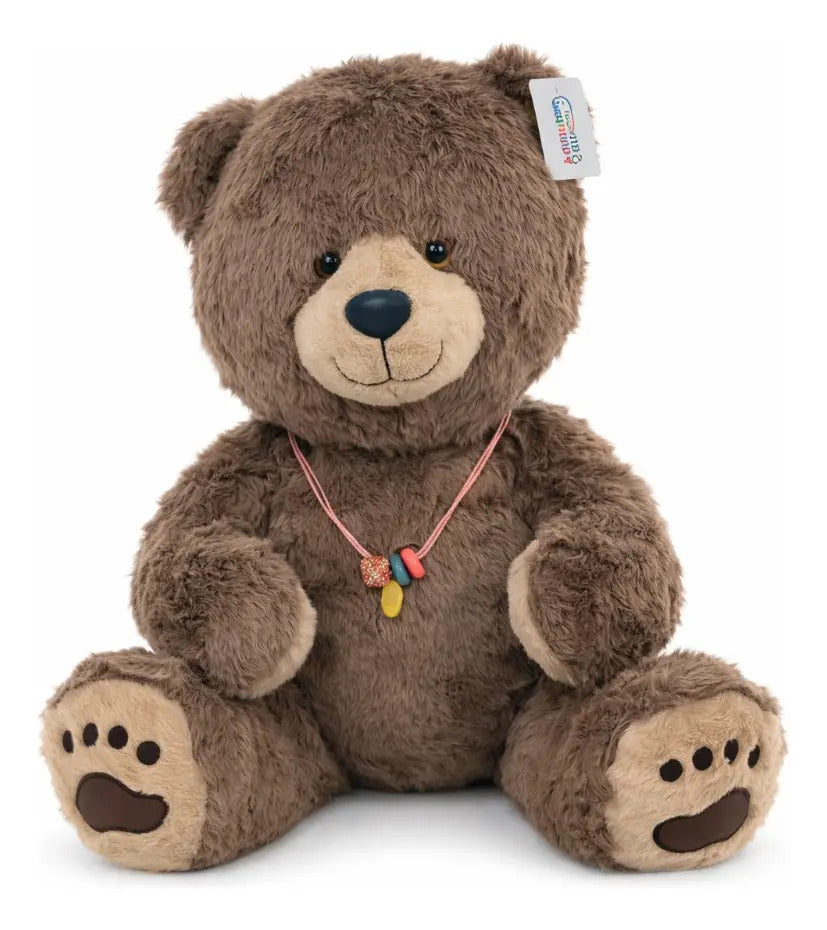 Peluche Clásico Oso De 41x34x36 Cm Dos Colores Candy Toys