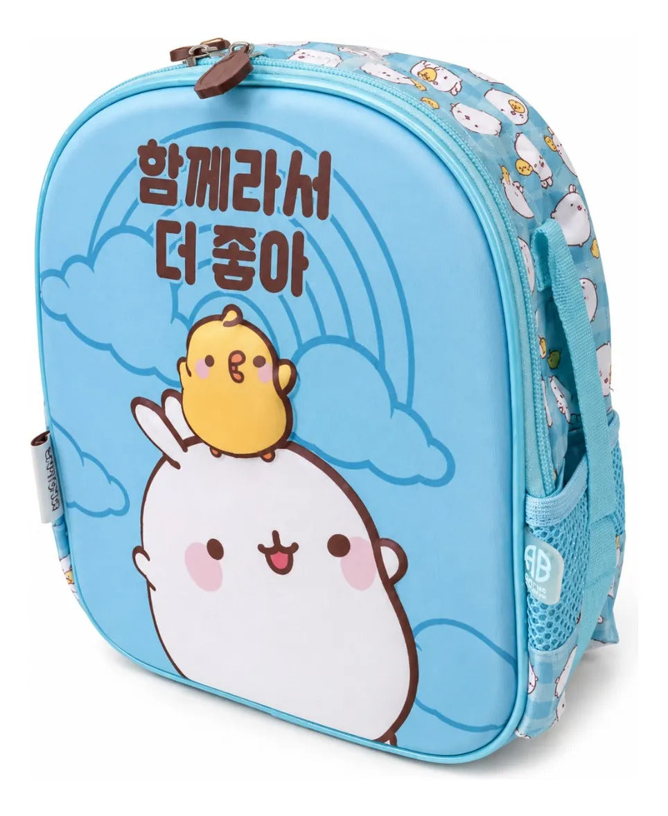 Lonchera American Bags Molang Y Piu Piu Color Turquesa