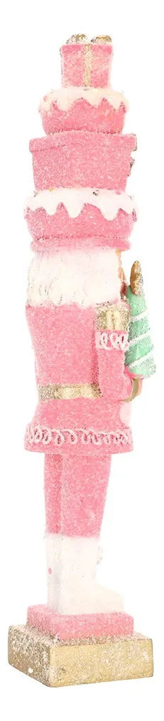 Cascanueces Lluvia Rosa Candy Navidad de Ensueño 56 cm