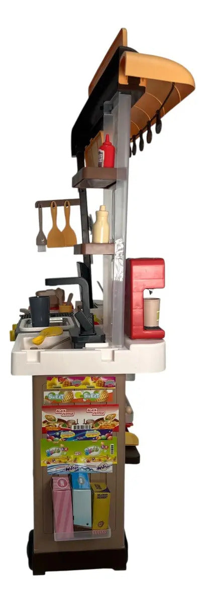 Set De Comida Marca Candy Toys Teppanyaki Grill 83 Piezas
