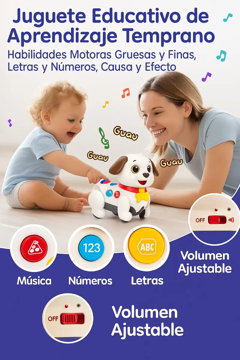 Juguete Perrito Interactivo Con Sonidos Marca Candy Toys