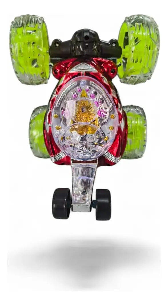 Auto A Control Remoto Maromero Con Luz Giros 360° Candy Toys