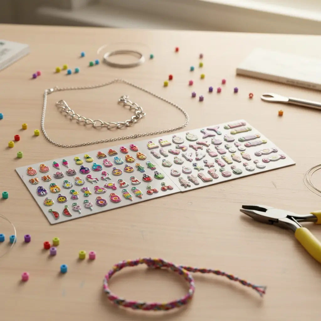 Set Creativo Para Decorar Y Hacer Pulseras Charms 11 Piezas