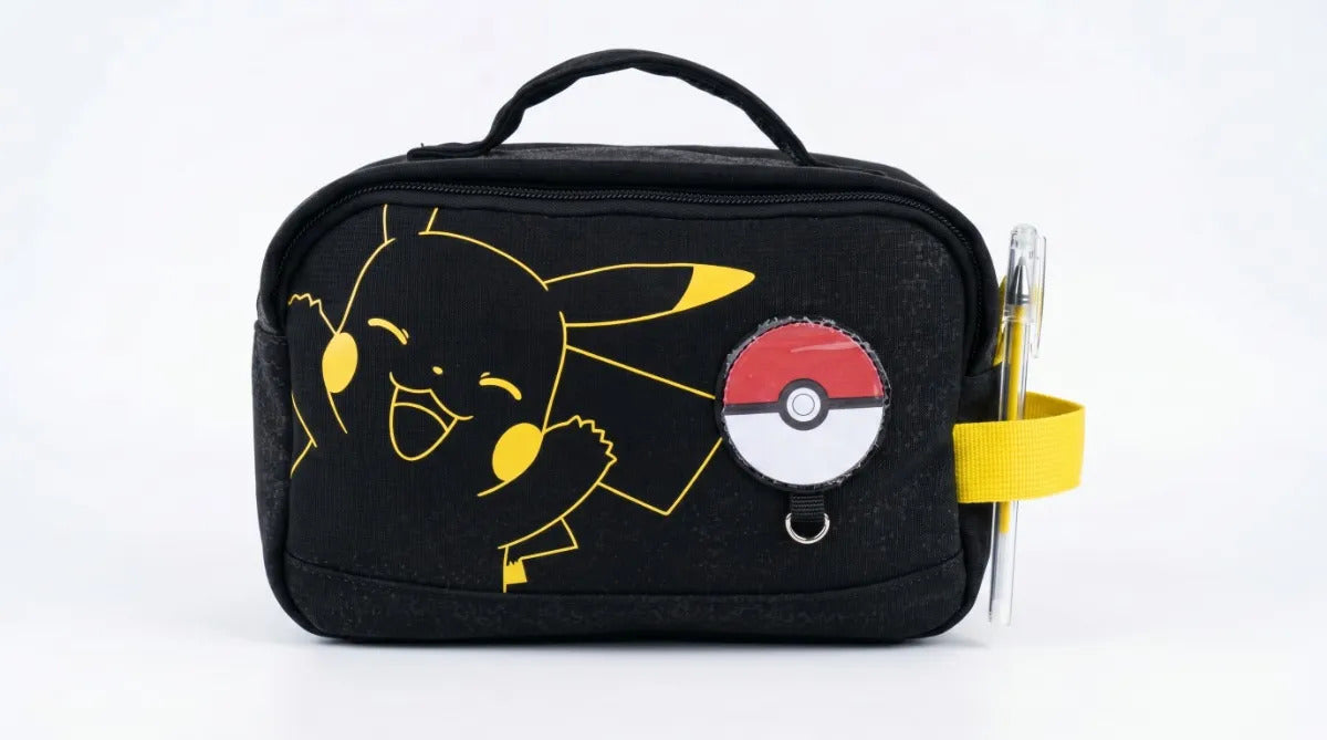 Lapicera Escolar Yadatex Pokémon Negra Satinada