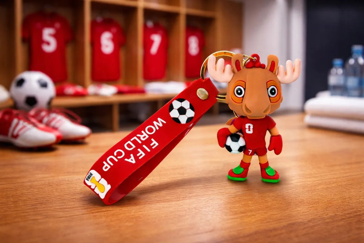 Llavero Figura Venado Fútbol Fifa World Cup Lluvia