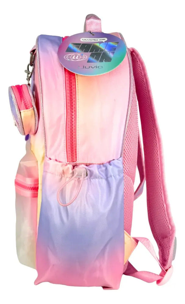 Mochila Juvenil Marca Lluvia Retro Difuminados