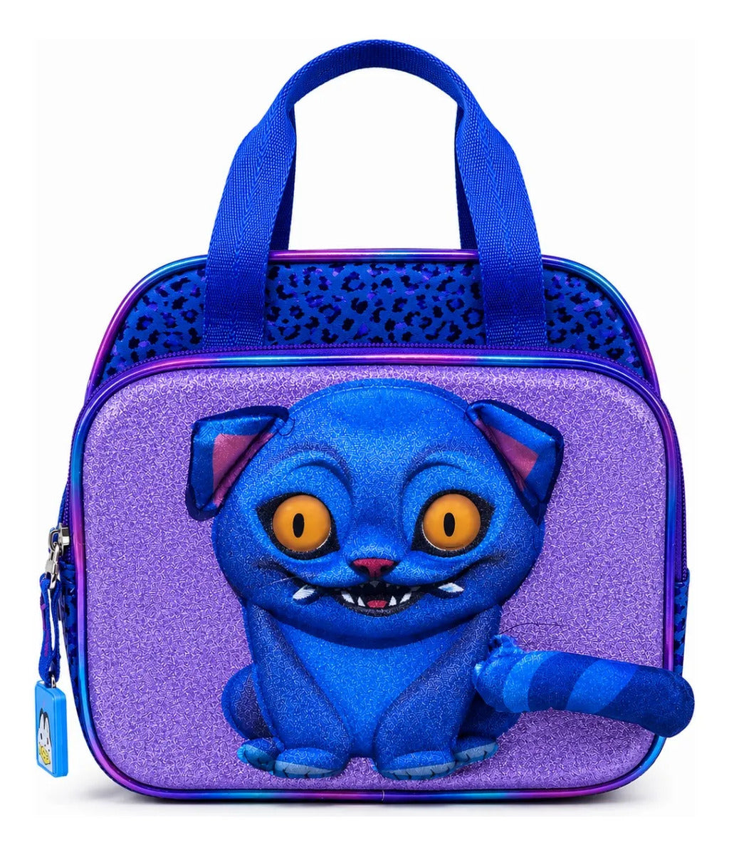 Set Mochila Tres Piezas Gato 3d Guerreras K-pop Con Luz Led