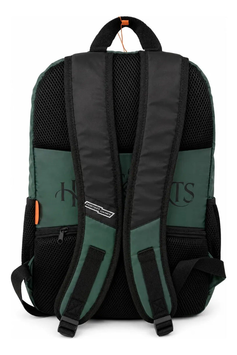 Mochila Escolar Yadatex Harry Potter Slytherin Verde Satinada