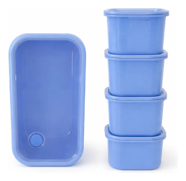 Tupper Lunch Box Yoovee 1000 Ml 5 Compartimientos Hermético
